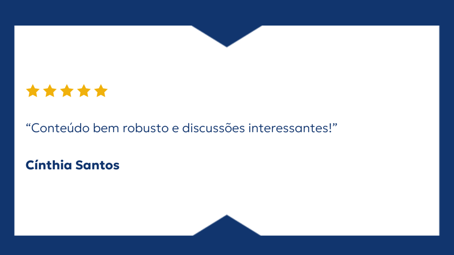 A didática foi bem clara e objetiva sobre os assuntos abordados. (1)